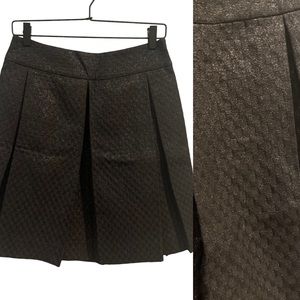 Kate Spade pleated shimmer “skirt the rules” skirt